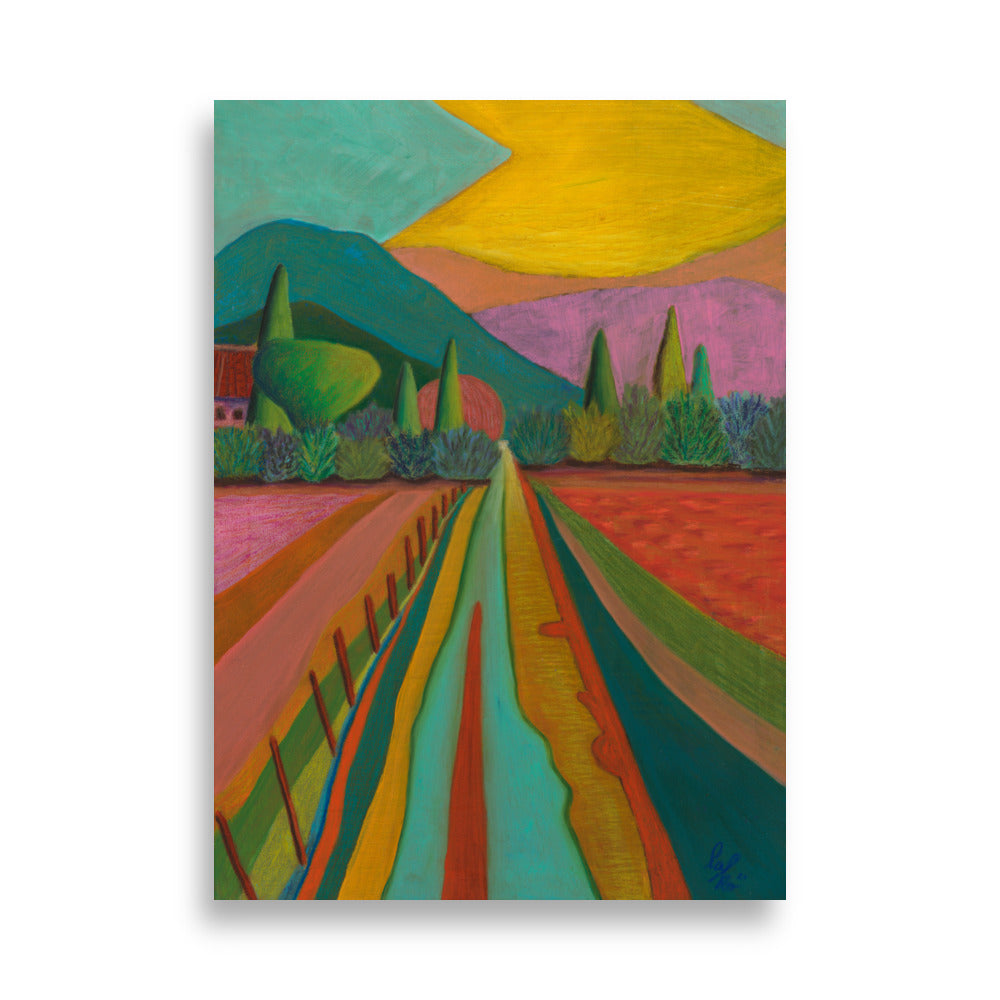"Let´s take a little walk together" - Kunstdruck
